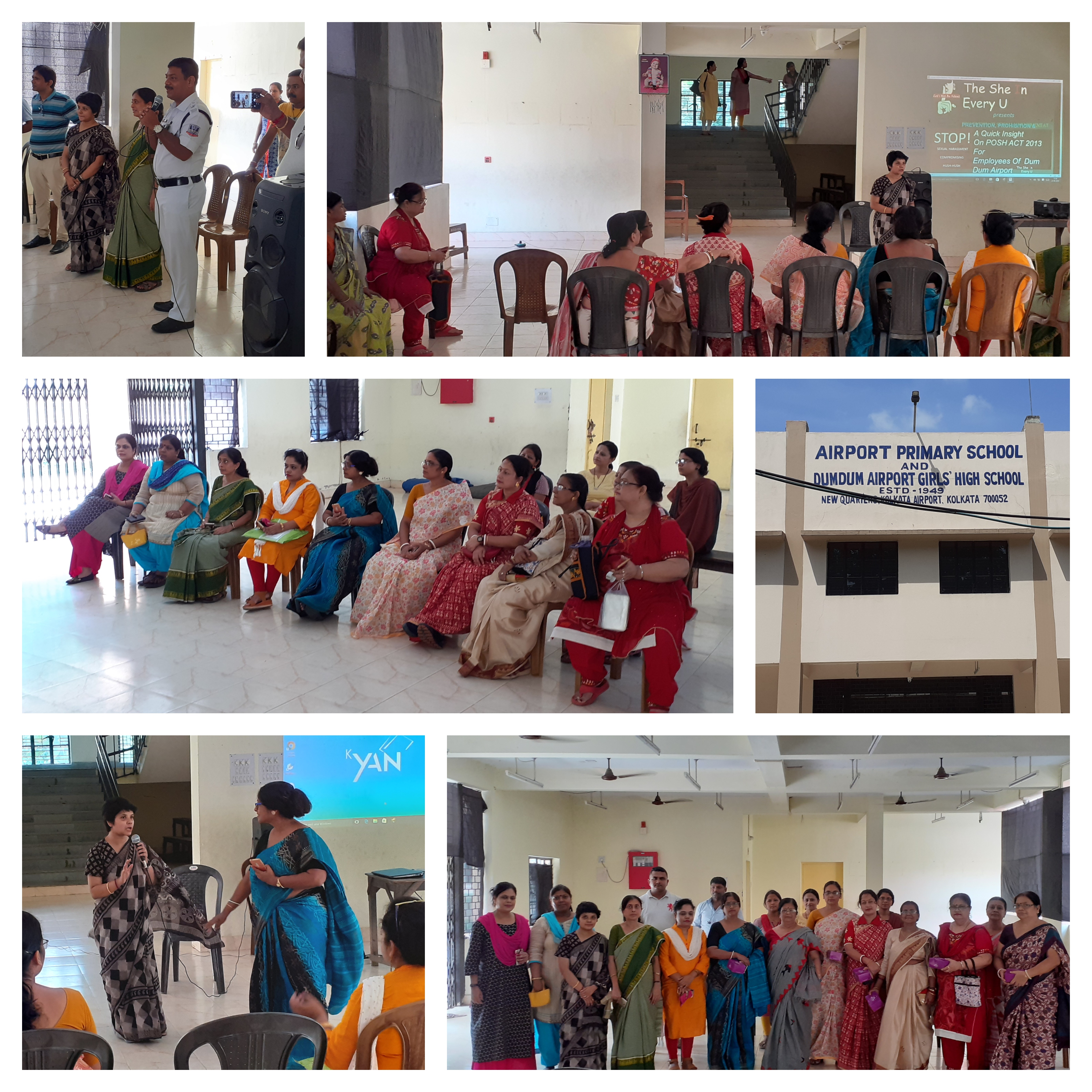 POSH Workshop at Dum Dum Airport Girls' High School , Airport, WB