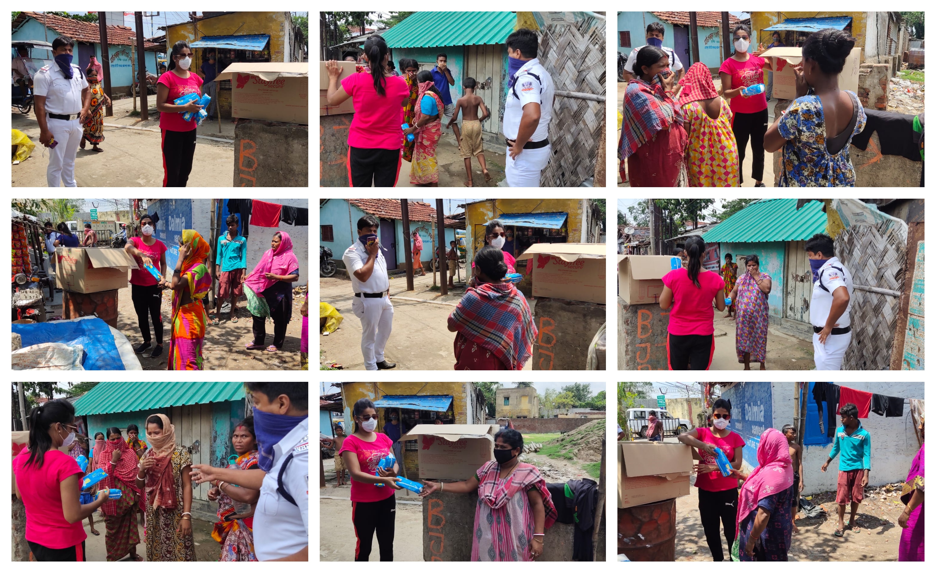 distribution to 200+ families including menstrual kit  to the needy & underprivileged during COVID-19 crisis