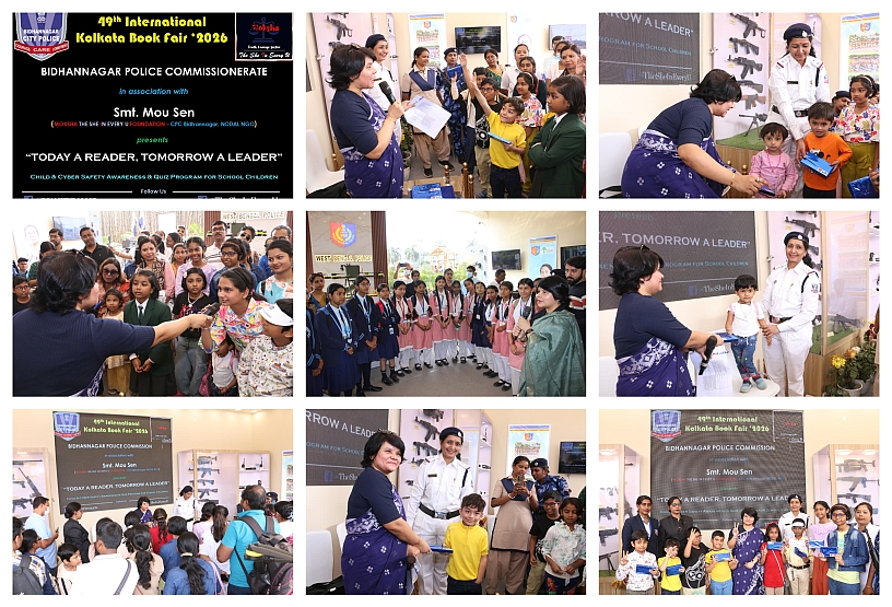 49th Kolkata International Bookfair, Awareness session on Child Marriage, Child & Cyber Safety, Teen Pregnancy, Health & Hygiene, Kolkata Book Fair, Mou Sen Activist, Activist Mou Sen